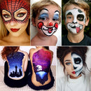 12 Farben Körpermalerei Spiel Clown Gesicht Körperkunst Malerei Ölmalerei Tattoo Halloween Party Make-up Kosmetik Bodypainting