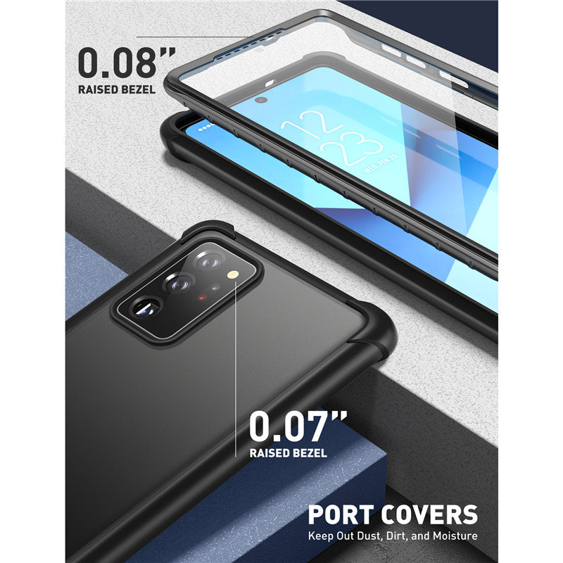 For Samsung Galaxy Note 20 Ultra Case (2020 Clayco Forza Full-Body Case,Built-in Screen Protector Compatible with Fingerprint ID