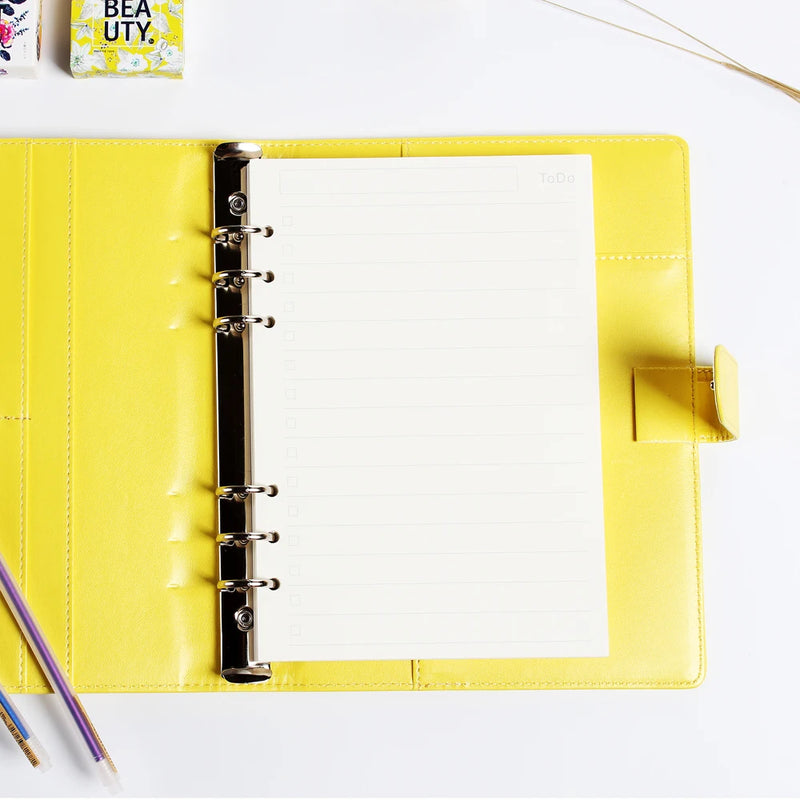 Diary 2025 Classic 6 Holes Binder Notebook Inner Paper Core/refilling Inner Papers:line,grid,dots,list,daily Weekly Monthly Plan