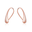 Hot Sale Water Drop Shape Woman Earrings Gold Rose Gold Black silver Color Clip Earrings Fashion Wedding Party Gift Jewelry