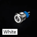16mm Metal Push Button Switch Ring Lamp Power Symbol Buttons Waterproof Flat Head LED Light Self-lock Self-reset  1NO1NC