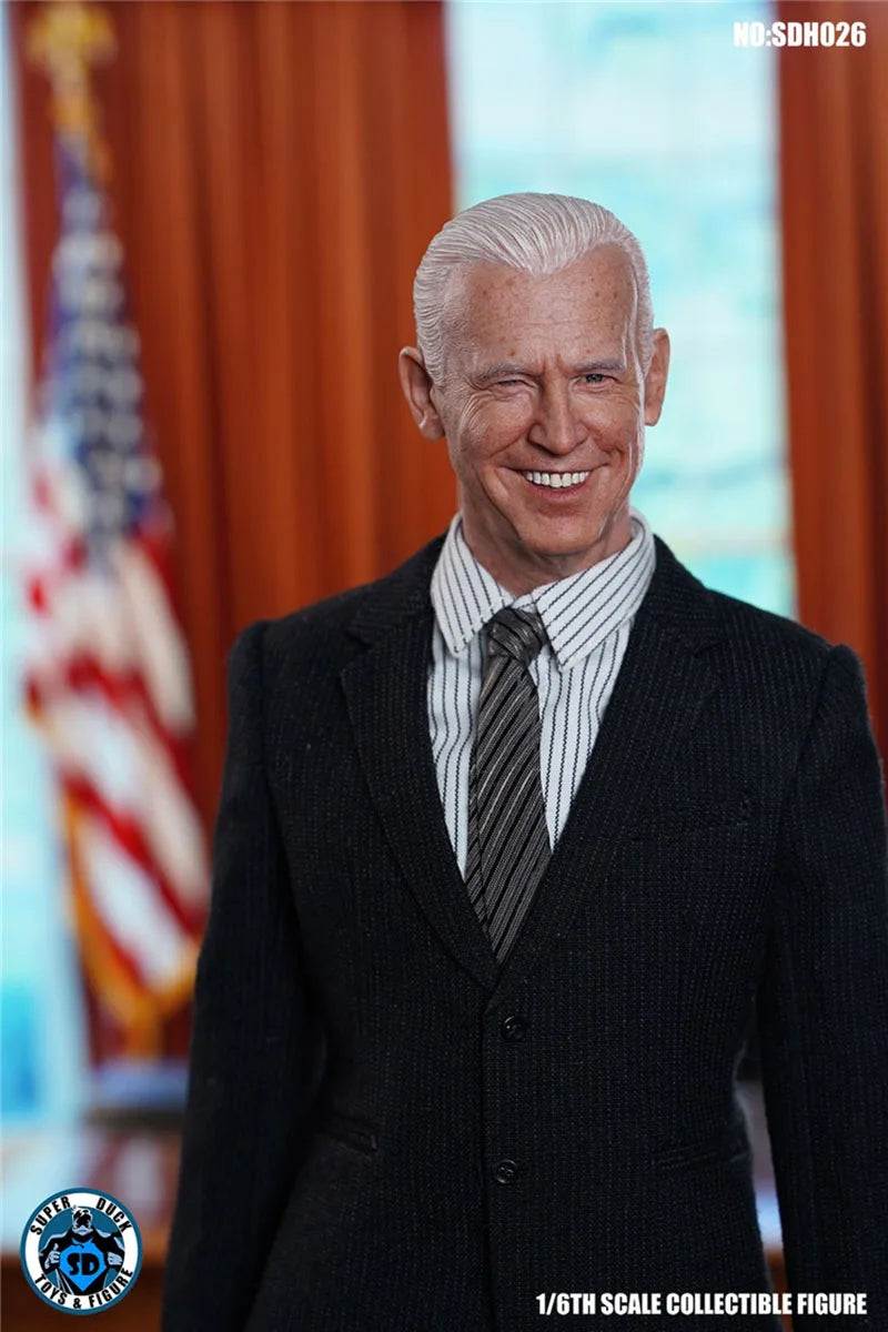 SUPER DUCK 1/6 SDH026 America President Joe Biden Head Sculpt For 12" Male TBL PH Body Action Figure Body Dolls Toy In Stock