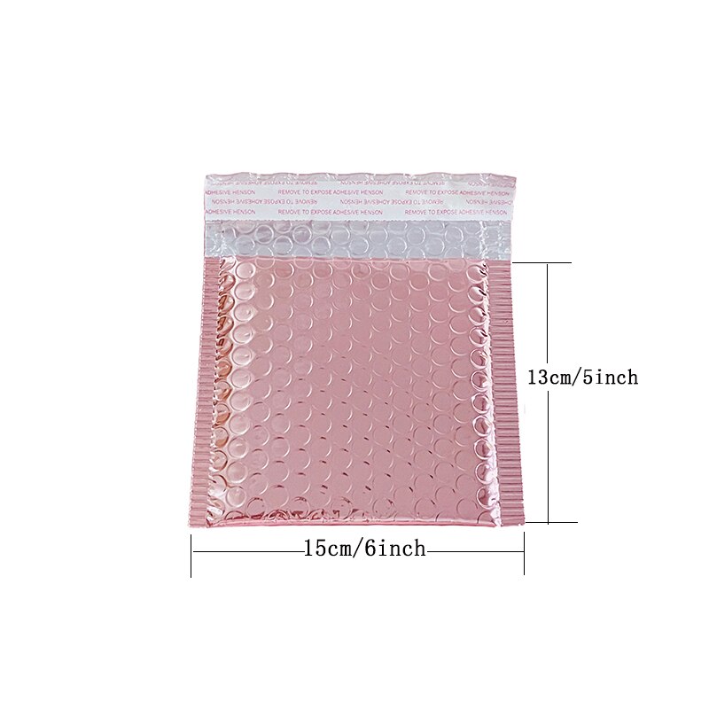 50 PCS/Lot Rose Gold Plastic Bubble Envelopes Bags,  Padded Shipping Envelope, Waterproof Bubble Bags
