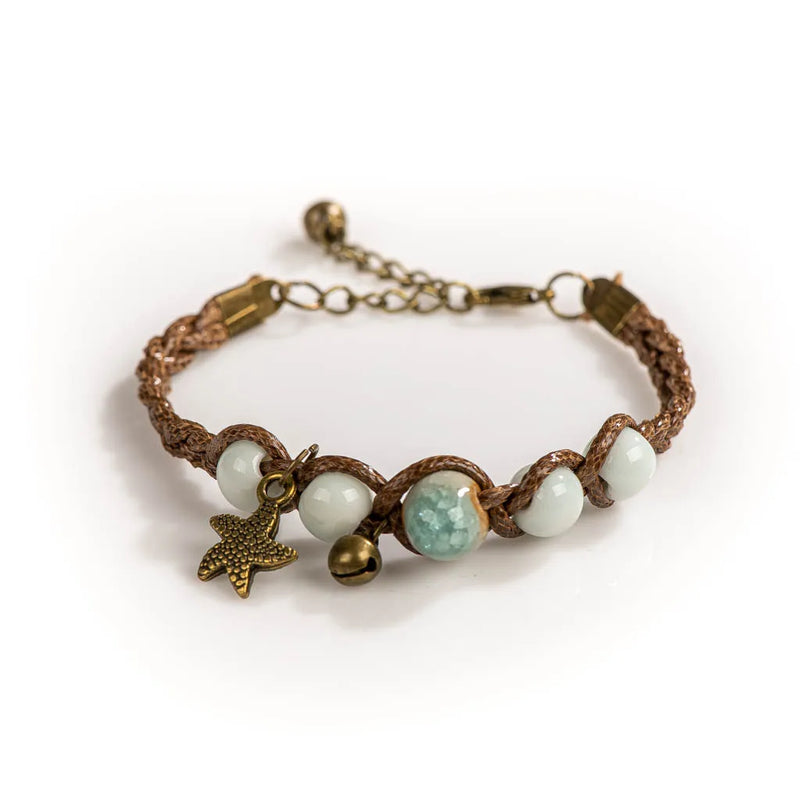 Mori Girl Handmade Ceramic Beads Bracelets DIY Artware Retro Bracelet Jewelery Wholesale Bracelet Femme Wholesale