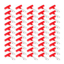50x Geflechtschnur-Schnappverschluss-Set, robust, stark, Senkergleiter mit hochfesten Edelstahl-Schnappverschlüssen, Angeln D0LB