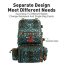 Kingdom Angelrucksack 1000D wasserdichtes Nylon 43x24x53cm Große Kapazität Multifunktional Abnehmbare Aufbewahrung für das Winterfischen