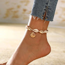 New Natural Shell Conch Rope Anklets For Women Foot Jewelry Summer Beach Barefoot Bracelet Ankle on Leg For Women 2019