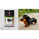 Cartoon Animals Tiger Elephant Cat Dog Panda Husky Poodle Giraffe Model Mini Micro Building Blocks Bricks Toys for children gift