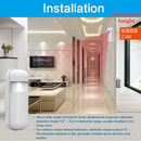 Drahtloser 433MHz EV1527 Mini-PIR-Bewegungssensor Alarmdetektor Infrarot-Sensor PIR-Sensor Bewegungsmelder für Haus-Einbruchmeldeanlage