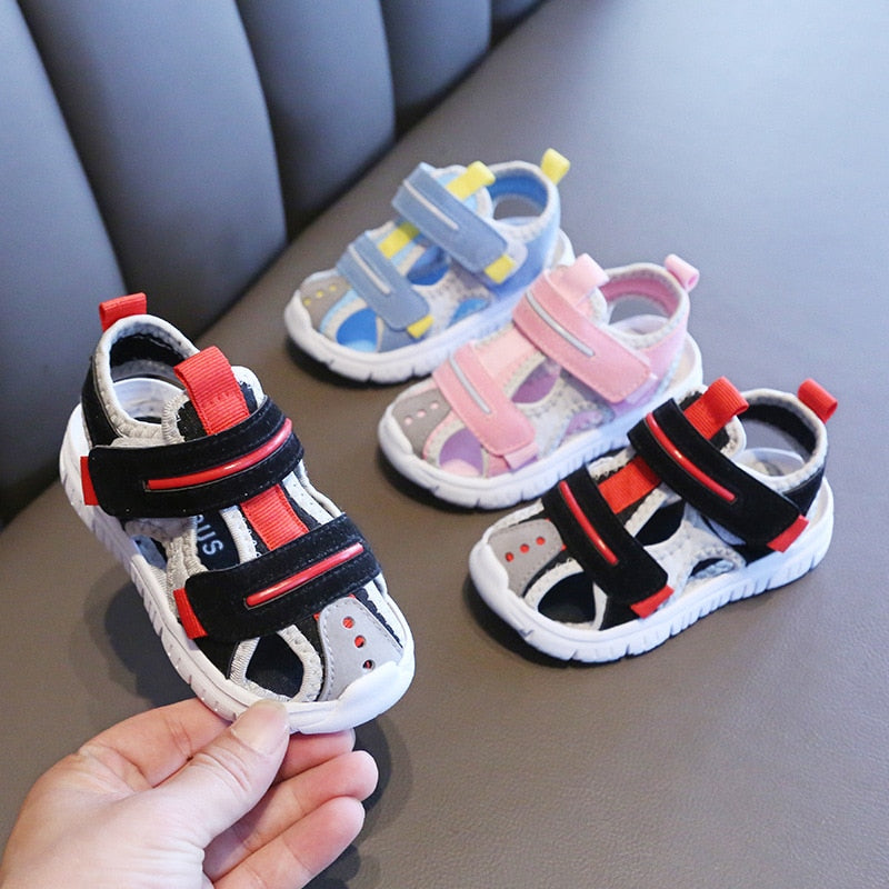 Summer baby sandals for girls boys soft bottom cloth children shoes fashion little kids beach sandals toddler shoes