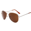 Marken-Design Klassische Pilotenbrille Damen Verspiegelte Fahr Retro-Rahmen Sonnenbrille Herren UV400 Gafas De Sol für Herren