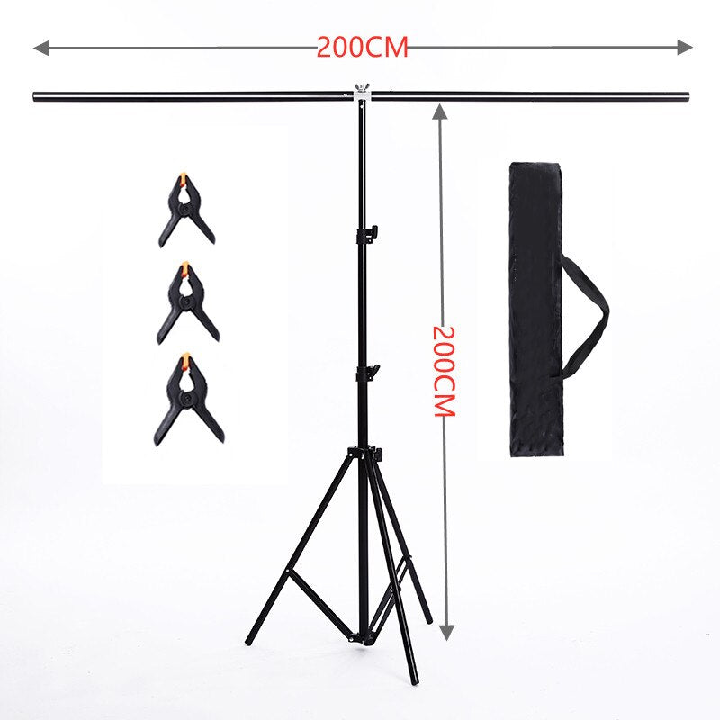 Photography PVC Backdrop Background Support Stand System Metal backgrounds for photo studio with  bags