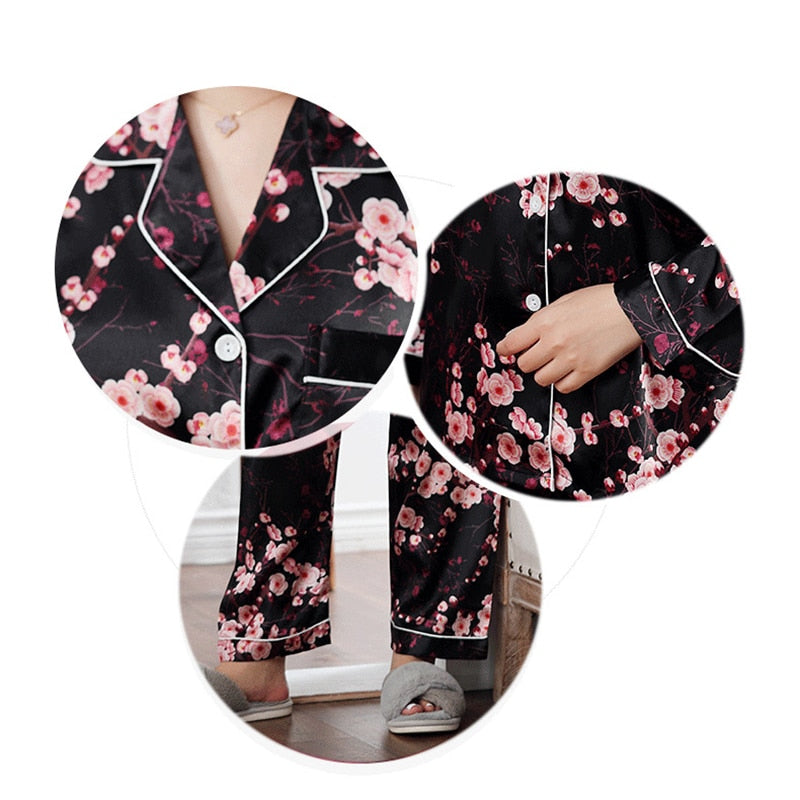 Satin Silk Pajamas for Women&