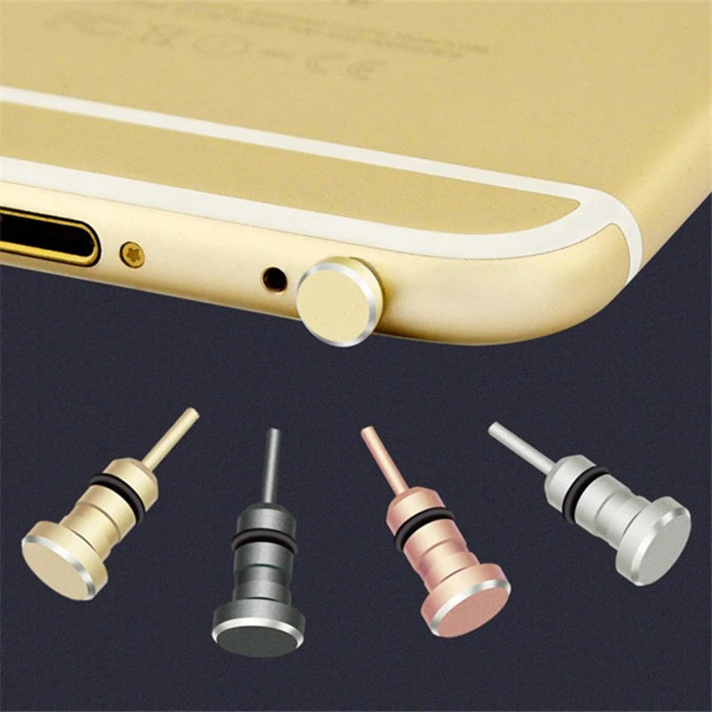 Type C Phone Dust Plug Set USB Type-C Port and 3.5mm Earphone Jack Plug For Samsung Galaxy S8 S9 Plus for Huawei P10 P20 lite