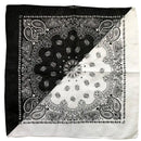 New Fashion Hip Hop 100% Cotton Bandana Square Scarf handkerchief Gradient Paisley print For Women Men Unisex headband 55*55cm