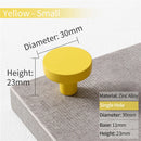 KAK Gold Cabinet Knobs Black Kitchen Handles Zinc Alloy Colorful Furniture Knobs for Kids Room 30mm Cupboard Door Pulls Hardware