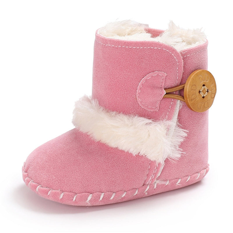 Cute Autumn Winter Infants Shoes Baby Girl Boy Bow Knot Baby Boots Casual Sneakers Non-slip Soft Soled Walking Shoes