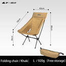 3F UL GEAR  Outdoor folding Aluminum chair leisure Portable Ultralight Camping Fishing Picnic Chair Beach Chair Seat