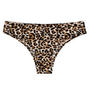 Underwear For Women Panties Female Sexy Low Waist Panties One Piece Seamless Briefs Sports Ice Silk Leopard Print Underpant
