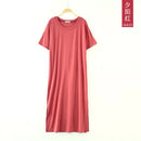 Plus size Fashion Summer Night Dress Women Nightgowns Sleepwear Women's Sleepshirts Modal Cotton Candy Color Ladies Nightwear