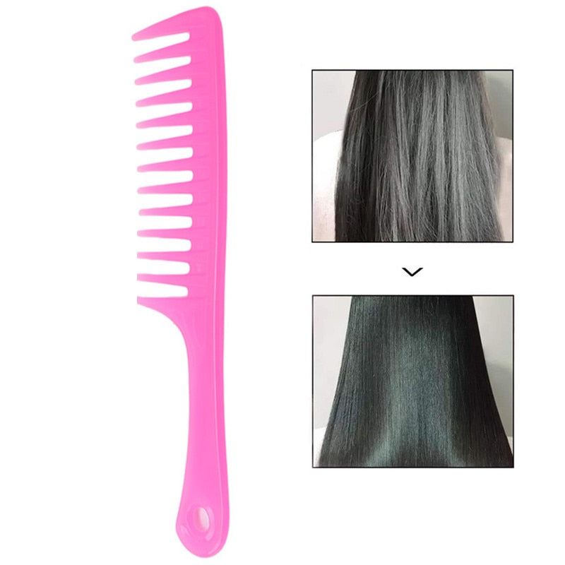 4 Colors Grove Hairdressing Comb Heat Resistant Woman Wet Detangle Curly Hair Brushes Pro Salon Styling Tools Hair Brush Comb