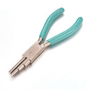 pandahall 1 Set DIY Jewelry Tool Sets with Wire Looping Forming Pliers 6 Step Multi-Size Barrels Round Nose Plier Copper Wires