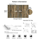 Retro-Faux-Holzmaserung zum Abziehen und Aufkleben, selbstklebende Holzplanken-Tapetenrolle, abnehmbare Vinyl-Wandverkleidung für Restaur