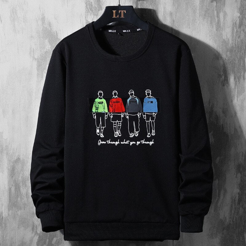 Men's Hoodies Long Sleeve Men Sweatshirt Streetwear Harajuku Hoodie Plus Size 9xl 8xl 7xl Hip Hop Pullovers Sweatshirts For Men