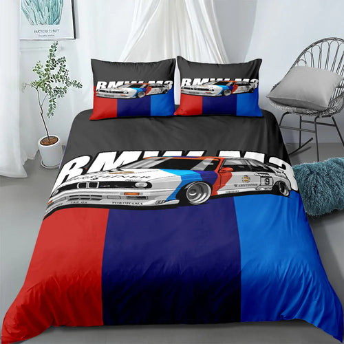 Automobile Poster Fans Bettwäsche-Set King Queen Double Full Twin Single Größe Bettwäsche-Set