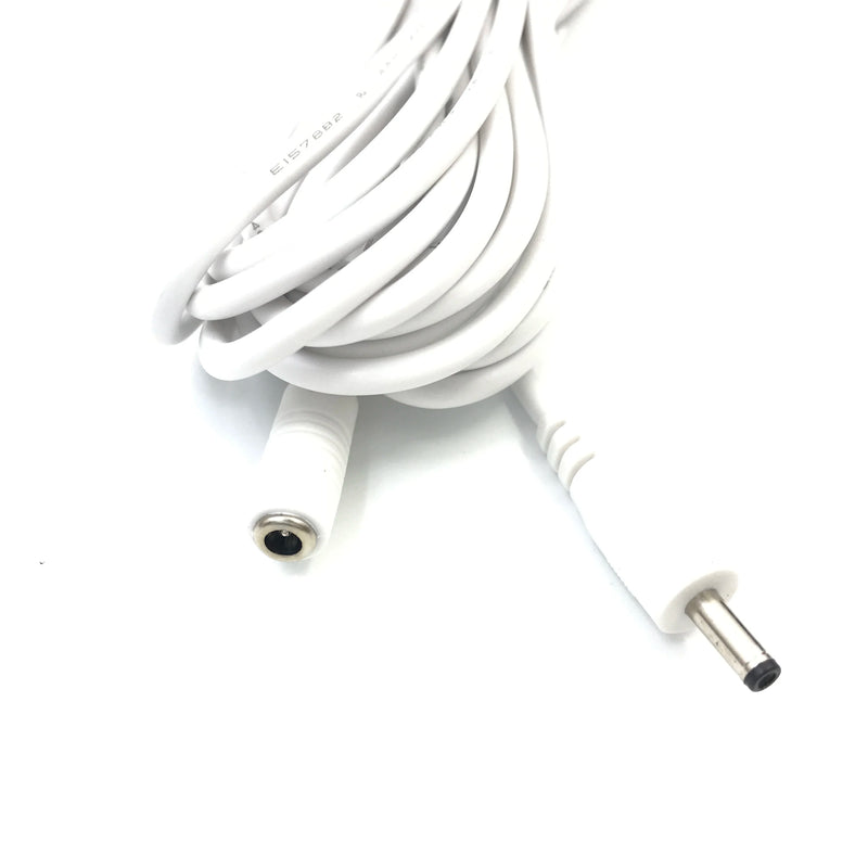 White 5V DC Power Extension Cable DC3.5*1.35 Female To Male Plug Power Pord 1m/1.5/3/5m 22AWG