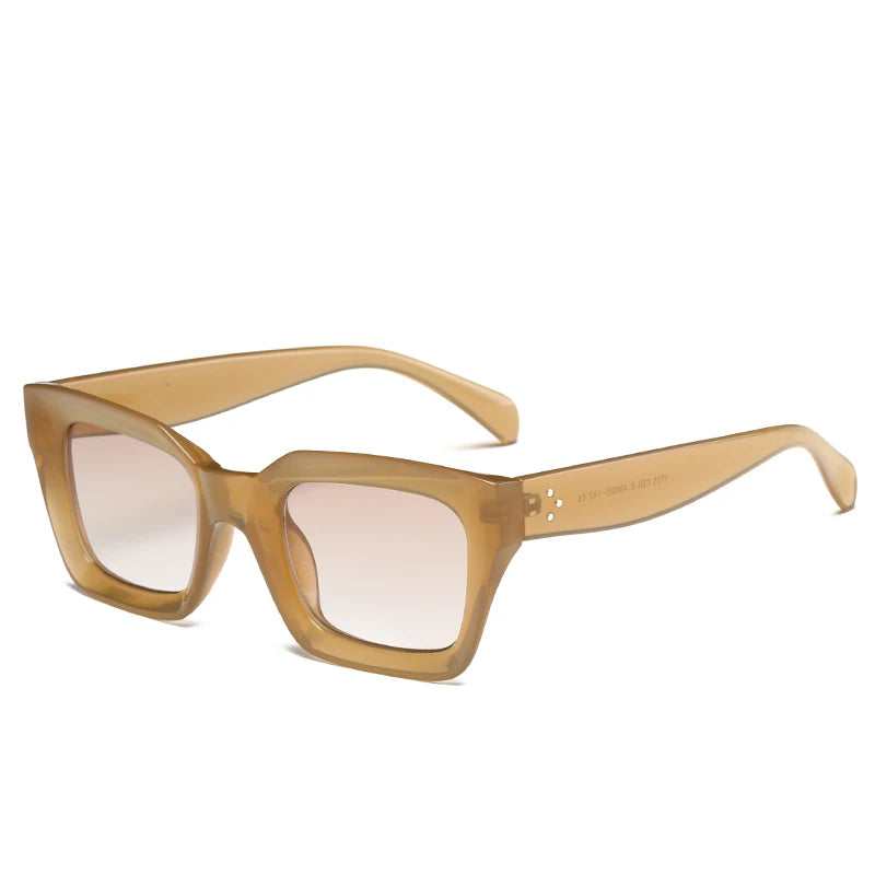 Square Cat Eye Sunglasses Women Retro Brand Design Vintage Sun Glasses For Female Ladies Eyewear UV400