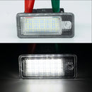 2pcs Canbus car License Plate Light LED White Rear License Tag Lights Direct Replacement 2 Year Warranty For Audi A3 8p A4 B6 B7