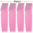 20/40/80Pcs Eye Brow Safe Face Blades Shaping Knife Eyebrow Trimmer Shaver Face Hair Removal Blades Cutter Woman Makeup Tools