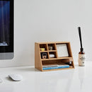 Japan Style Office Desktop Storage Box Bamboo Wood Creative Combination Rack Drawer Multi-layer Debris Sorting Box
