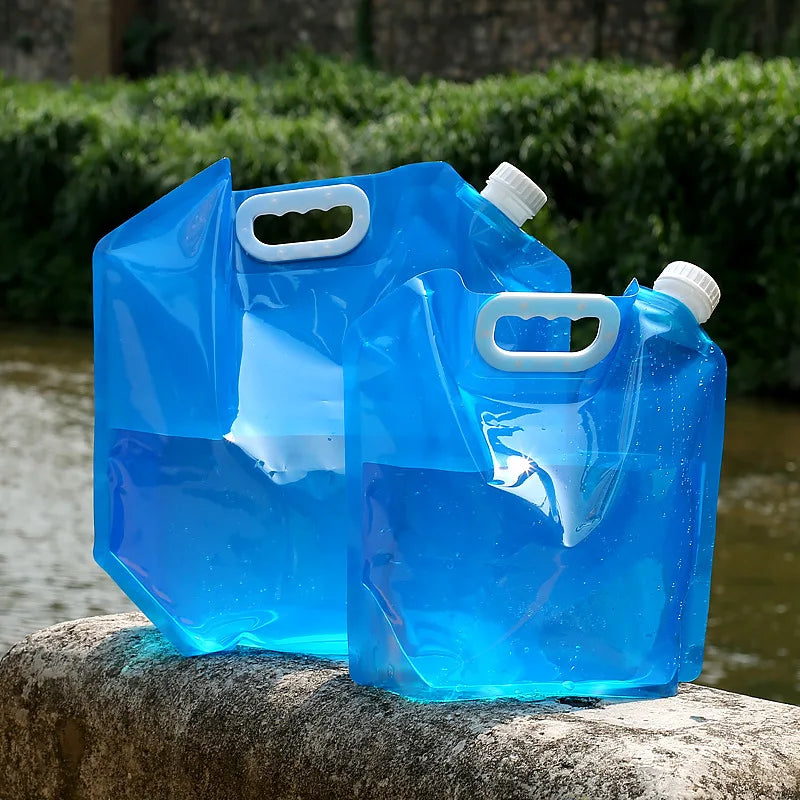 5L/10L Outdoor Foldable Folding Collapsible Drinking Car Water Bag Carrier Container Outdoor Camping Hiking Picnic Emergency Kit