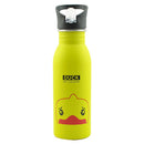 Cute Children Water Bottle Portable Outdoor Stainless Steel Water Bottles Cute Animal Pattern Cup Cold Drink Bottle with Straw