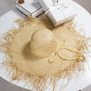 2022 Natural Raffia Straw Hat Summer Hat Women Large Wide Brim Sun Protection Sun Hats Lady Gilrs Holiday Panama Beach Hat