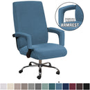 Elastischer Bürostuhlbezug Modern Schmutzabweisend Chefsessel Gaming-Stuhl Rotierender Sesselbezug Verdickte Armlehnenhusse