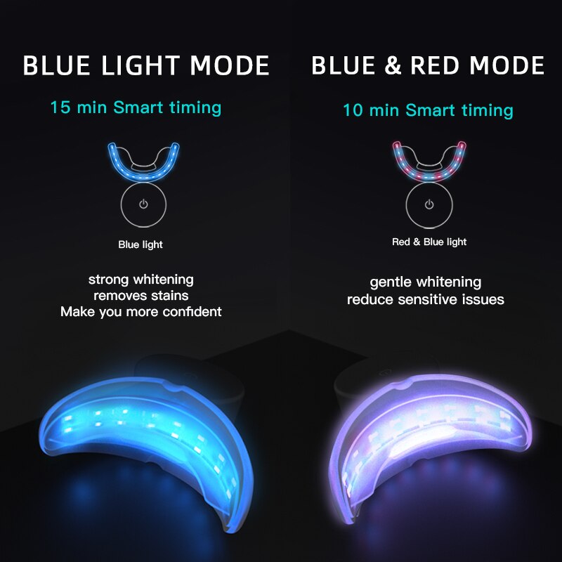 Teeth Whitening High Strength 16 LEDS Blue Laser  Dental Whitening Accelerator Led Light With Timer  teeth whitening light
