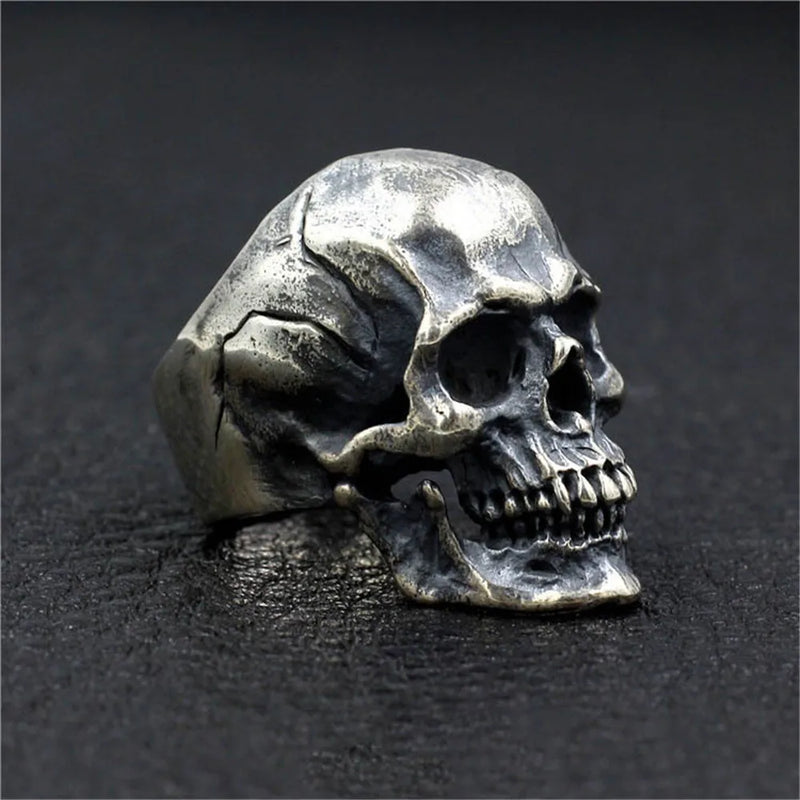 Popular fashion skull ring men's retro hip hop rock boy birthday gift jewelry wholesale