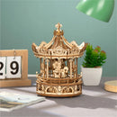 The Kinematic Carousel | Architectural Wooden Music Box