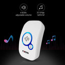 Fuers M557 Türklingel Wasserdichte drahtlose Funkklingel für Zuhause Intelligente 32 Melodien Smart Türklingel Alarm mit Batterie