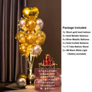 Light Up LED Balloon Stand Kit 13Pcs Balloons Reusable Clear Column Holder Set For Table Floor Wedding Birthday Party Supplies