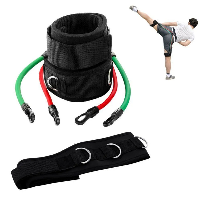 LEEASY Leg Running Resistance tubes Kinetic speed Strength Elasticas band exercise For Athletes Football basketball players