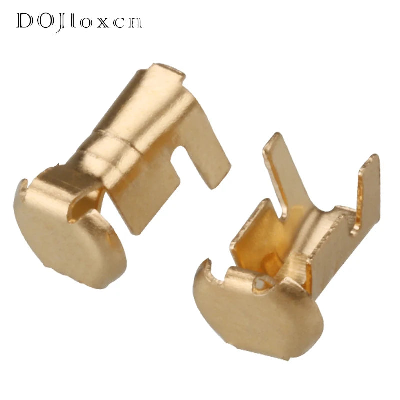 20/50/100/200 Pcs Auto Brass Tyco Wire Harness Connector Crimp Terminal Fuse Holder Button Contact DJ9007A G45