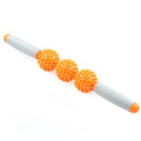 Gym Muscle Massage Roller Yoga Stick Body Massage Relax Tool Muscle Roller Sticks with 3 Point Spiky Ball