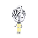 WOSTU Neues Design 925 Sterling Silber Familie Perlen Charms Passend für Original Armband Anhänger Mode DIY Schmuck