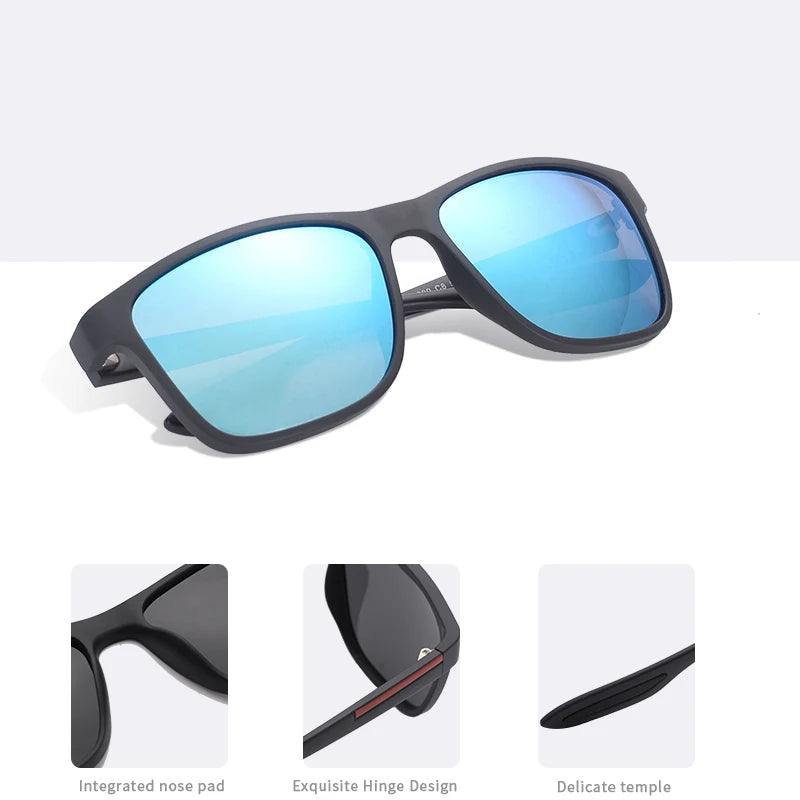 AOFLY DESIGN Ultralight TR90 Polarized Sunglasses Men Fashion Male Sun Glasses For Driving Square Eyewear zonnebril heren UV400