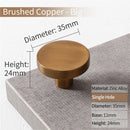 KAK Gold Cabinet Knobs Black Kitchen Handles Zinc Alloy Colorful Furniture Knobs for Kids Room 30mm Cupboard Door Pulls Hardware