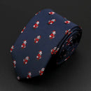 Trendy Design Men's Microfiber Jacquard Necktie Animal Plant Skull Flower Woven Tie Wedding Party Father's Day Birthday Gift